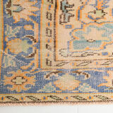 6x9 orange madallion oushak rug, 288x194cm
