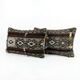 Set of 2 vintage kilim cushion covers 38x61 cm