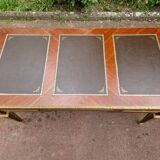 Louis XVI style bureau plat - Circa 1880 - In mahogany and mahogany veneer