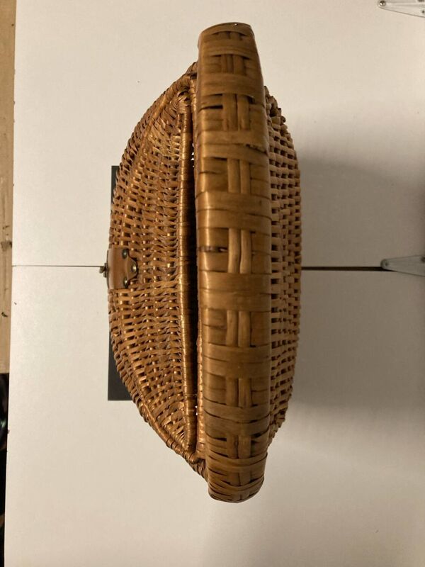 Panier de courses en osier vintage 70’S