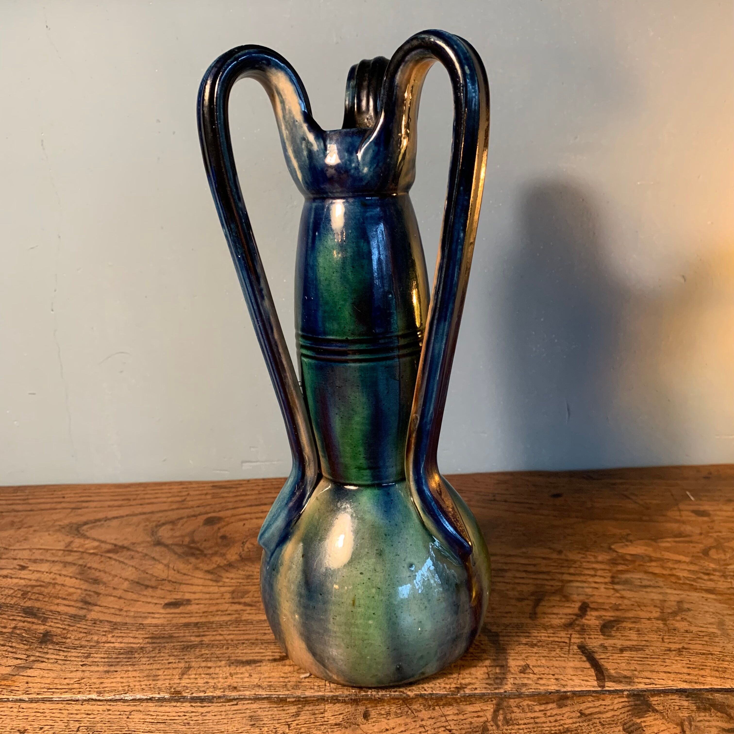 Art Nouveau vase Faience Thulin