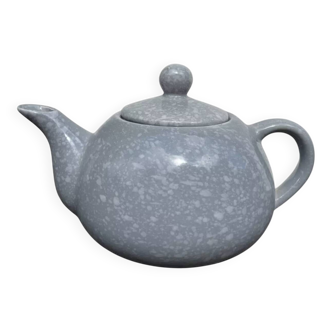 1980s speckled grey and white teapot