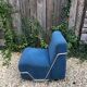 Fauteuil et ottoman années 80