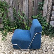 Fauteuil et ottoman années 80
