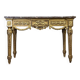 Louis XVI Console in Gilded Wood, Grey Ardennes Marble, 18th Century