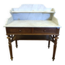 Wood and marble dressing table
