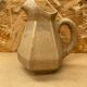 Antique Art Deco Pitcher Flamed Stoneware From Morvan Beige Vintage Service