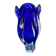 Vintage cobalt blue blown glass vase, organic shape from the 1960s.