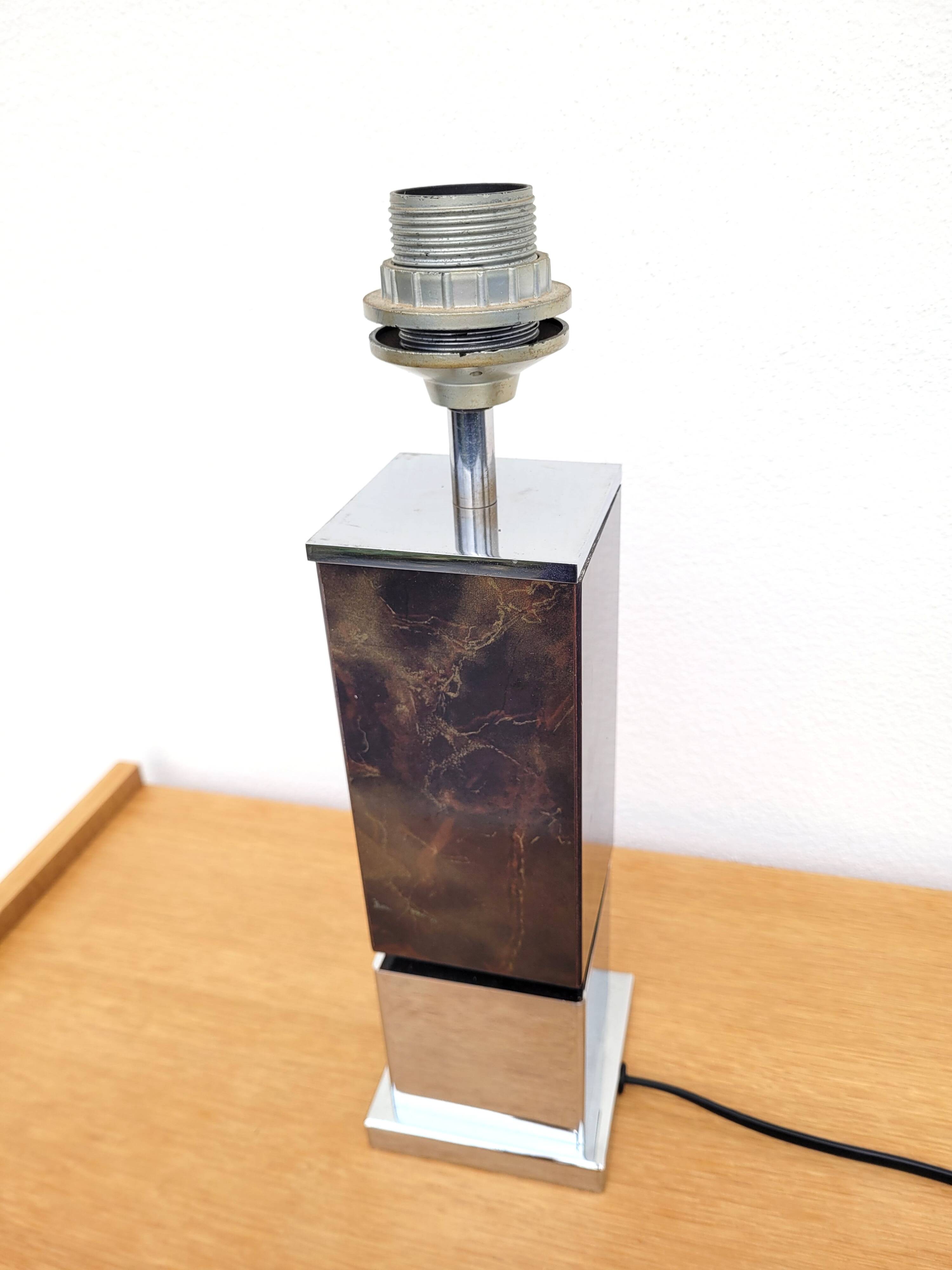 Vintage chrome table lamp 70s