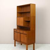 Scandinavian bookcase with bar compartment
