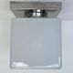 Ceiling lamp / flush mount 'Bauhaus in chrome and glass, 1930s