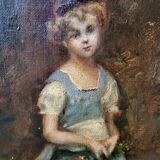 Oil on canvas to the girl