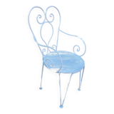 Ancien fauteuil de jardin en fer forgé