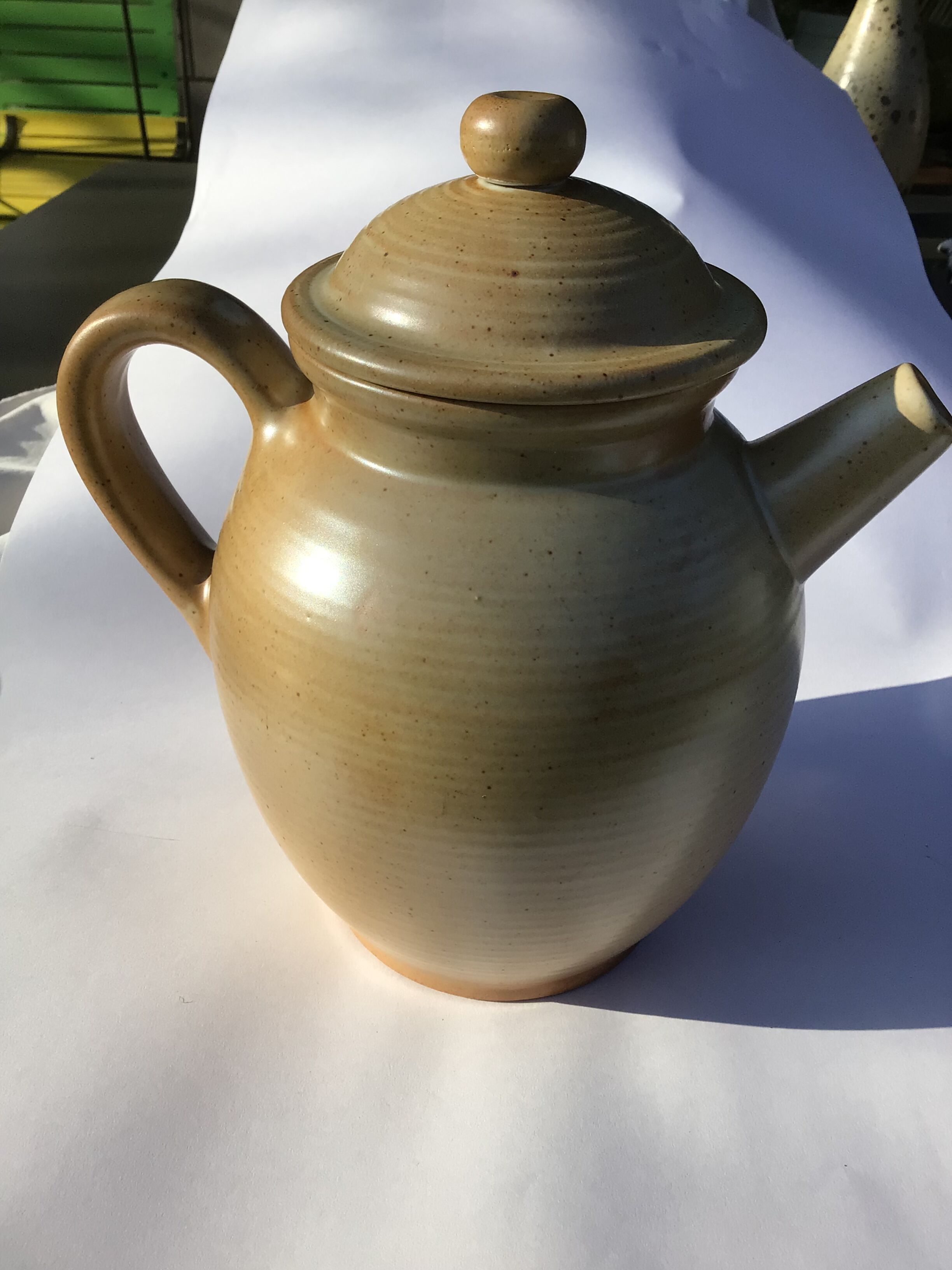 Teapot sandstone Village blond large capacity