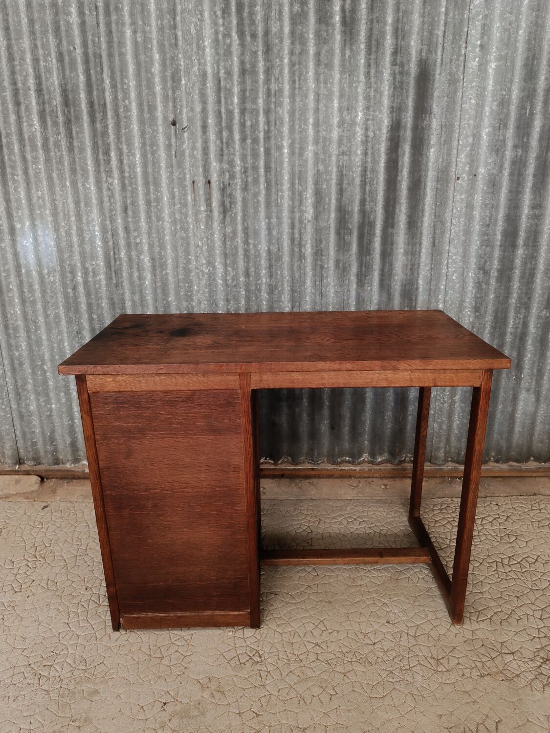 Small vintage solid wood desk