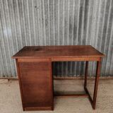 Petit bureau vintage en bois massif