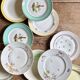 Lot de 12 assiettes plates vintage dépareillées