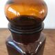Amber glass jar