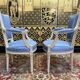 Pair of Louis XVI style cabriolet armchairs
