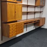 Vintage teak wall unit by HG mobel Denmark