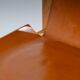 Elm and leather chair, Luigi Gorgoni, 1970s