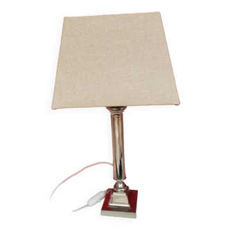 Metal lamp and lampshade