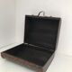 Wooden suitcase leather and metal 60s