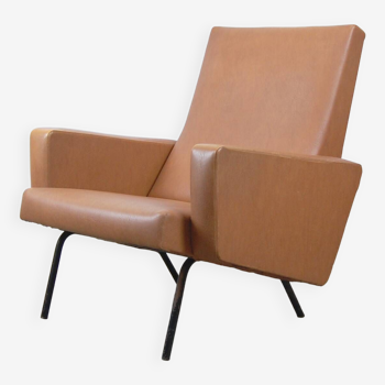 Vintage reading armchair "Suffren" by Pierre Guariche for Meurop 1960s