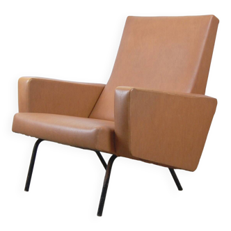 Vintage reading armchair "Suffren" by Pierre Guariche for Meurop 1960s