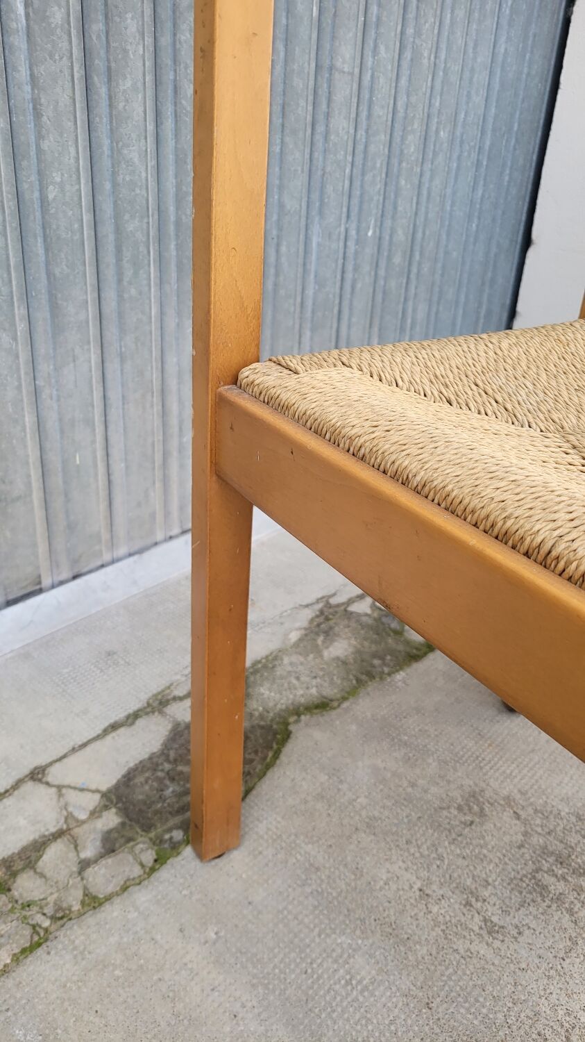 Pair of vintage Italian rope chairs - 1970s