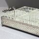 Silver-Plated Tray with Six Cut Glass Dishes, Vintage Entertaining Set