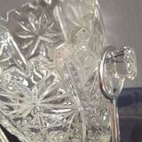 Chiseled crystal ice bucket from Buder crystal vintage