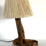 Vintage lamp in wood 70s