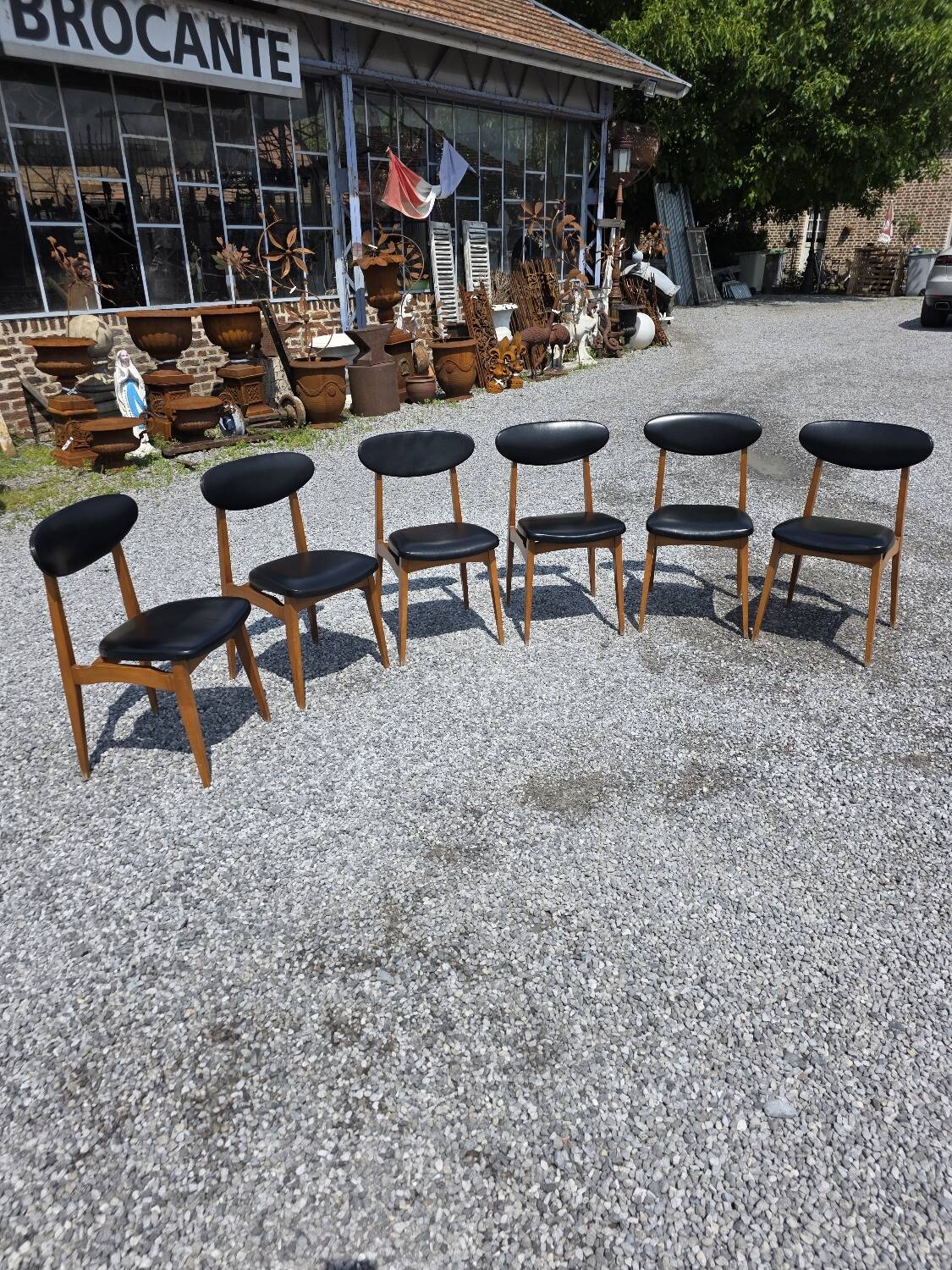 6 chaises, années 60