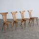 Brutalist dining chairs | chairs | 1960s | set of 4