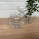Set de 4 coupes verre taillé