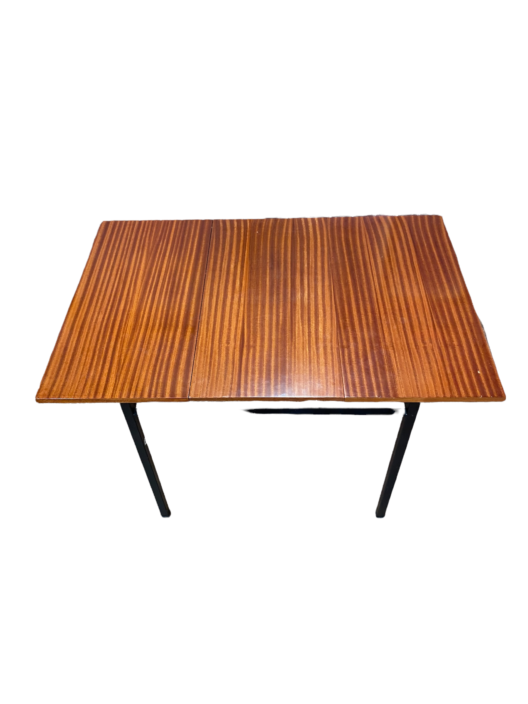 Mahogany veneer dining table by Marcel Gascoin 1960 for Alveole