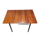 Mahogany veneer dining table by Marcel Gascoin 1960 for Alveole