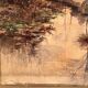 Louis Tauzin (1842-1915), “Landscape at the river” watercolor signed and framed