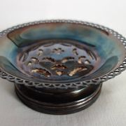 Vintage silver-plated butter dish