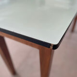 Formica and wood kitchen table