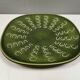 Beautiful large green dish from Danish Knabstrup 1950s