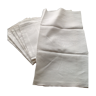 Series of 6 old large damasse towels