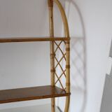 Rattan wall shelf