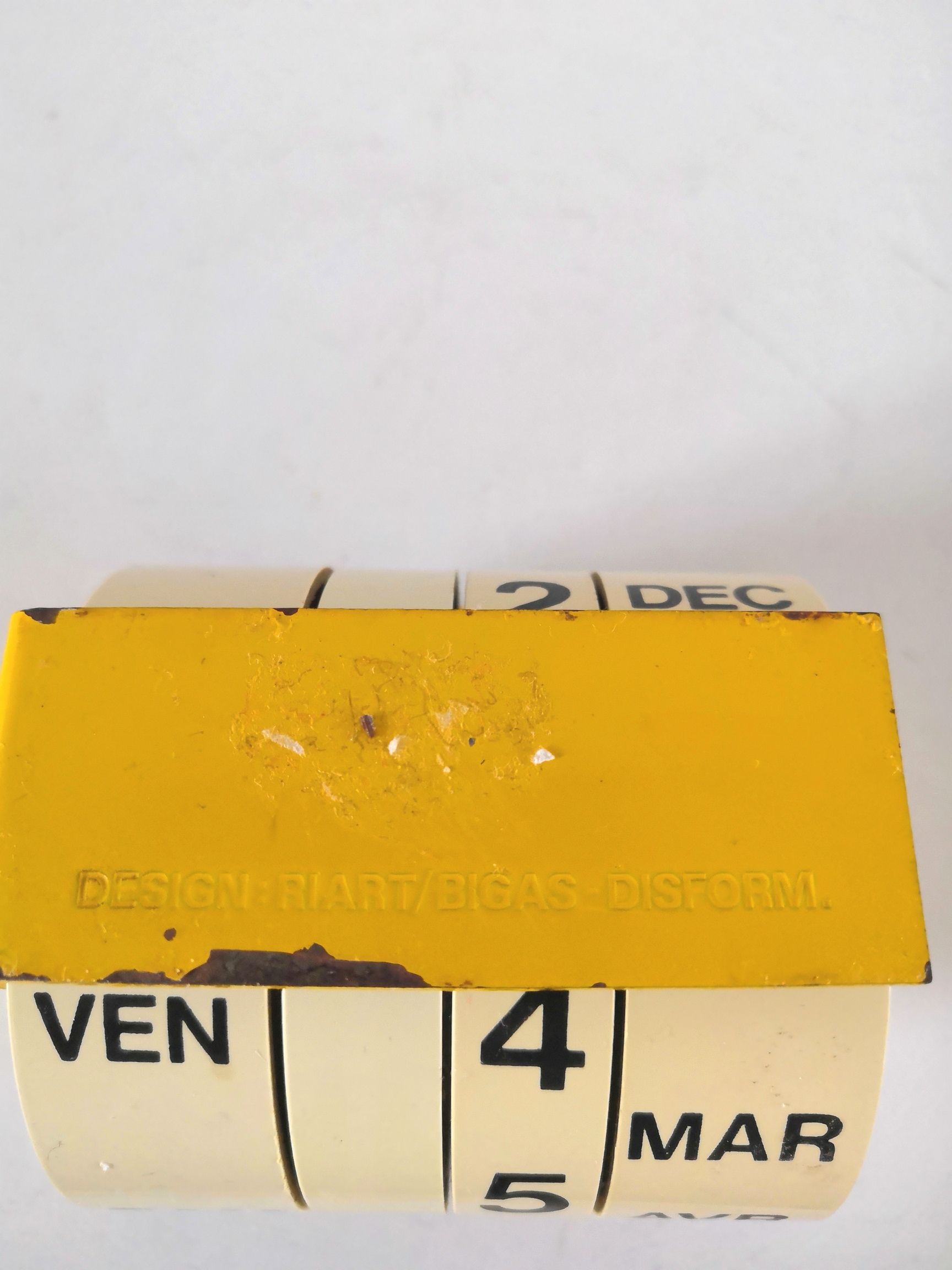 Riart and Bigas perpetual calendar for Disform Italy 50s-60s