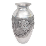 Art Nouveau pewter vase