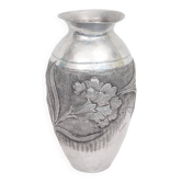 Vase Art Nouveau en étain