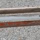 Garden bench with folding wooden slats base tubes from the 50s
