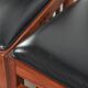 Elegant set of four black cowhide and wooden Art Deco dining chairs