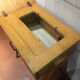 Bureau vintage pieds compas